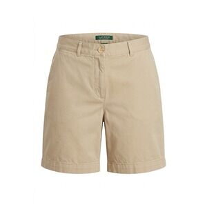 Lauren Ralph Lauren Womens Khaki Chino Shorts Tan Cotton Twill Size 10